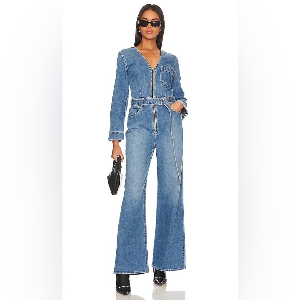 Etica Lia Retro Jumpsuit in Super Sonic Denim Women’s Size XSmall